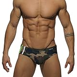PengGengA Bañadores De Natación para Hombre Slip Surf Calzoncillos Trajes De Baño con Cordón Adjustable Camuflaje L
