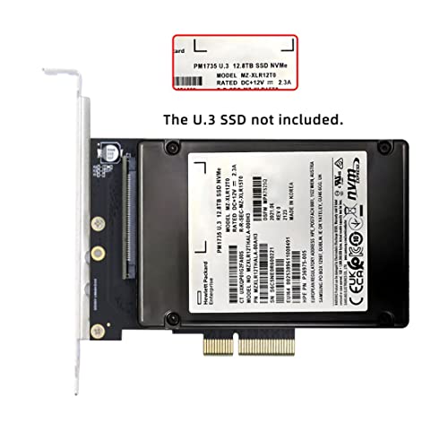 Adaptador U.3 SSD a PCIe 4.0 X4 chenyang SFF-8639 para placa base 6