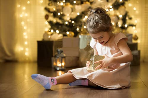 Image of Organic Cotton Ankle Length Anti Slip Socks For Baby With Grip 0-36 Months-Cartoon, Multicolored