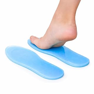 BOS Medicare Surgical Silicone Plain Insole for Men & Women | Orthopedic Foot Cushion for Heel & Sole Support | Shock Absorbing Gel Shoe Insert | Large Size | Pack of 1 Pair | Pain Relief Pad