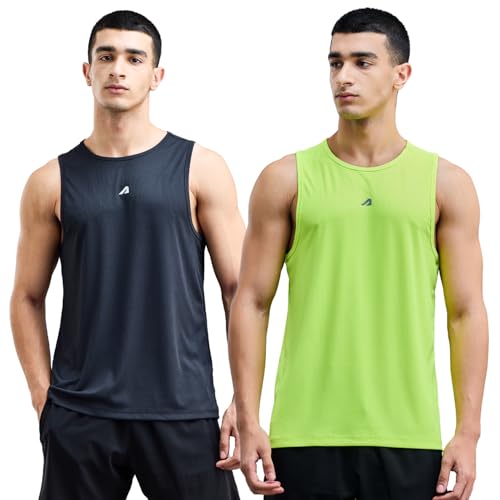 Image of Boldfit Men's Polyester Regular Fit Vest - Multipurpose Sando for Gym, Running, Outdoor - Sleeveless Undershirt, Round Neck Baniyan - Quick Drying, Breathable