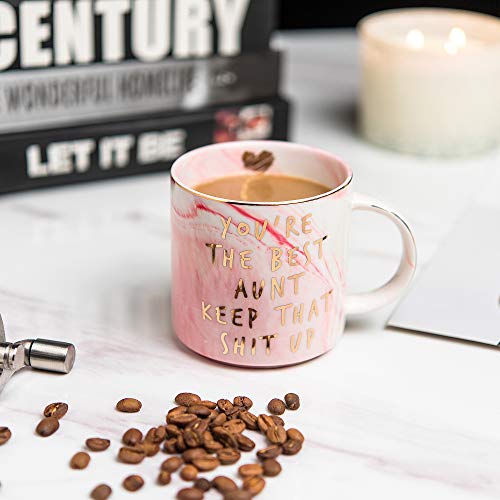 Hendson Aunt Gifts From Niece, Nephew - You're The Best Aunt Keep That S Up - Funny Gift For Aunts - Bae Best Aunt Ever Gifts For Birthday - Great Auntie Gifts - Favorite Aunt Mug, Ceramic Coffee Cup #TOP5