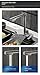 IsolaY Pull Out Kitchen Faucet Rain Faucet Single Hole Faucet Kitchen Digital Display Hot Cold Water Tap Kitchen Sink Tools,Gun Grey,1