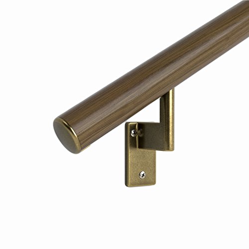 18 in. Handrail - Complete Kit. Genuine Black Walnut Bonded to Aluminum core