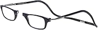 Vista 1 de Clic Lentes de lectura magnéticos para hombres o mujeres, lectores de computadora, originales expandibles (M-XL, negro, aumento de 1.75)