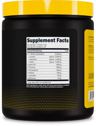 Image of Primaforce EAA Powder (30 Servings, Fruit Punch Flavor) | Essential Amino Acids for Pre /Intra Workout and Recovery - Non-GMO and Gluten Free