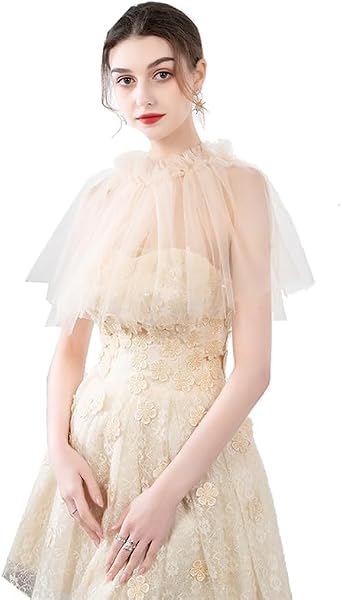 Womens Shawls and Wraps for Evening Dresses Tulle Wedding Bridal Scarf