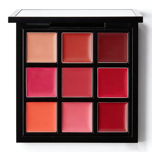 YEPYEPGO 9 Colors Lipstick Palette Matte Velvet Lip Cream Color Palette Pro Lip & Cheek Makeup Long Lasting Moisturizing Waterproof for Every Occasion