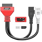 Autel Original OBD1 to OBD2 Adapter Cable for VW and Audi, OBDI 2+2 Pin Male to OBDII 16 Pin Female Extension Cable, 2x2 Pin to 16Pin OBD II Connector, Work with Car Diagnostic Tool and Code Reader