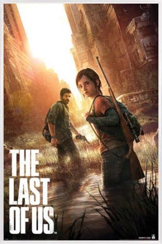 The Last of Us Cartel con Marco (Plástico) - Playstation The Last of US (91 x 61cm) Cover