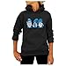 Chirstmas Cartoon Hoodies Jumper Tops Vendita Albero di Natale Sprite Baseball T Shirt Top Solid Manica Lunga Felpa con cappuccio Top Donna Casual Personalità Stampa Grafica Tees, 2484-nero, XXL