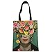 MistWorld Für Frida Kahlo Canvas Tasche Tragetasche,Mit Innentasche