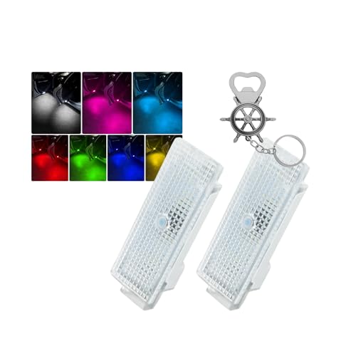 Rondrive Welcome Light for Car Door Puddle Light Lamps Compatible with BMW 2007-2020 Fit for Mini 2011-2022 Color-Changing Courtesy Lights for Cars Use at Night,2 PCS