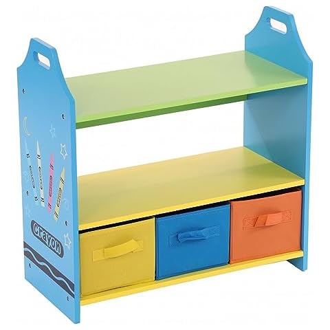 Oypla Colourful Children's Toy Storage Unit Cover