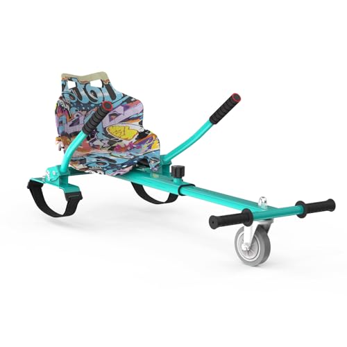 Hoverkart para hoverboard compatible con 6,5/8,5/10 pulgadas, asiento ajustable, acero, 720-850 mm de longitud, para niños