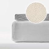 SEVEN SUNDAYS Latex Topper - 180 x 200 cm - Premium Matratzentopper aus Naturlatex - 5 cm Kernhöhe - Jetzt Matratze, Schlafsofa & Co. aufwerten - Original Handarbeit aus der Schweiz