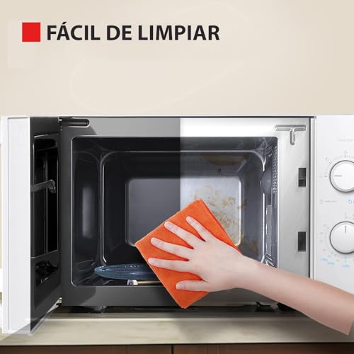 Miniatura 7 de Toshiba Mw2-Mm20p Wh Forno Micro-Ondas Padrão, 20 Litros, 700 W, 5 Níveis De Potência Com Prática Função De Descongelação, Sin Parrilla, Iluminação Led Interior, Branco