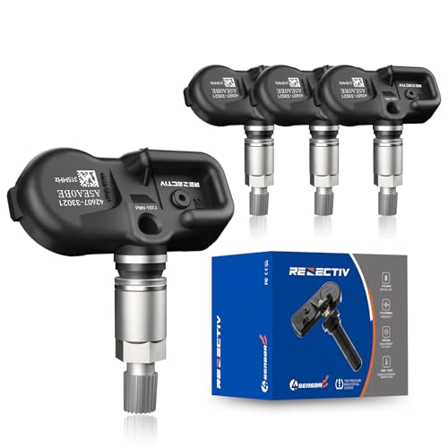 TPMS Sensor Tire Pressure Monitoring System Sensor compatible for Toyota Lexus Scion, Avalon Camry Prius Corolla Rav4 Yaris Tacoma Tundra Venza, OE#4260733011, 4260733021, PMV-107J, 315MHz, Set of 4