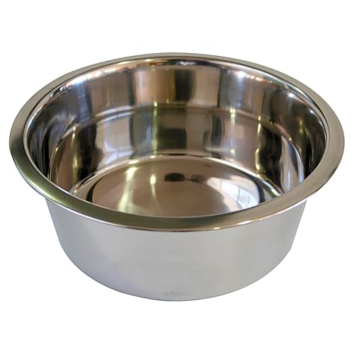 Croci DOS - Ciotola per cani in acciaio inox, capienza 0,5L, igienica e durevole, contenitore per cibo e acqua, lavabile in lavastoviglie, diametro 13cm