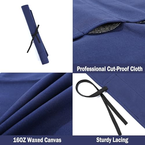 Funda de cuchillo de lona encerada resistente de 16 onzas para proteger filos valiosos 5