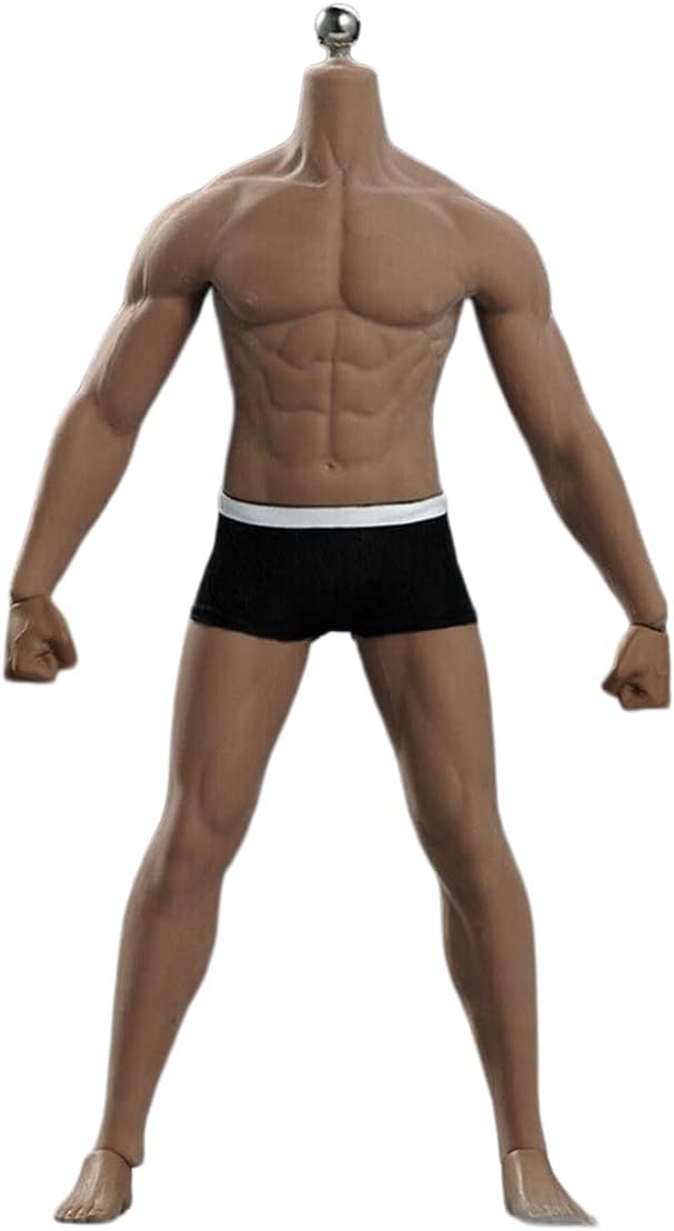 1/6 Scale Male Body, 12inches Flexible Male Wide Shoulder Muscle Action Figure Nude Body Doll Collection