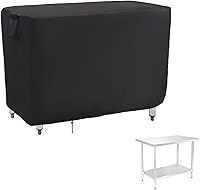 Vista 7 de Cubierta de Mesa al Aire Libre Cuadrada de 18 Pulgadas, Cubierta de Mesa de Patio para Mesa Refrigeradora de Hielo Cubo de Cerveza Keter, Cubierta