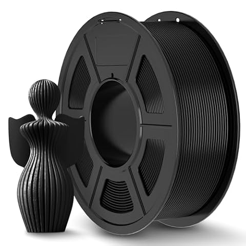 JAYO PLA+ Filament 1.75mm, PLA Plus 3D Printer Filament 1.1KG, Neatly Wound Filament, Dimensional Accuracy +/- 0.02 mm, 1.1 KG Spool(2.42 LBS), 363 Meters, Black