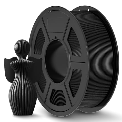 JAYO PLA+ Filament 1.75mm, PLA Plus 3D Printer Filament 1.1KG, Neatly Wound Filament, Dimensional Accuracy +/- 0.02 mm, 1.1 KG Spool(2.42 LBS), 363 Meters, Black