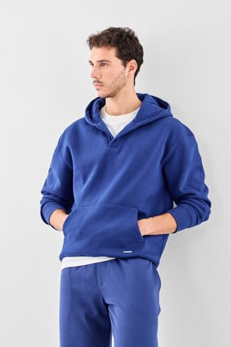 Image of SNITCH Men Casual Hoodie| Oversized Fit Hooded Neckline with Graphic Print & Long Sleeve| Soft Cotton-Polyester Blend for Daily Winter Wear & Streetwear