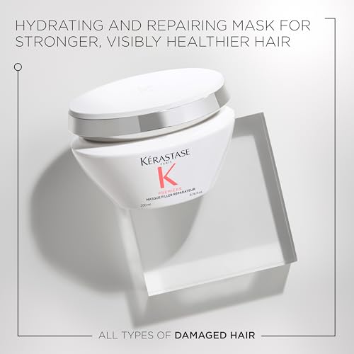 Kerastase Premiere Anti-Breakage Mask - For Breakage & Damaged Hair, For Stronger, Visibly Healthier Hair, 7x Smoother Hair, Repairs Bonds & Removes Calcium Build-Up, With Glycine and Peptides - Image 3