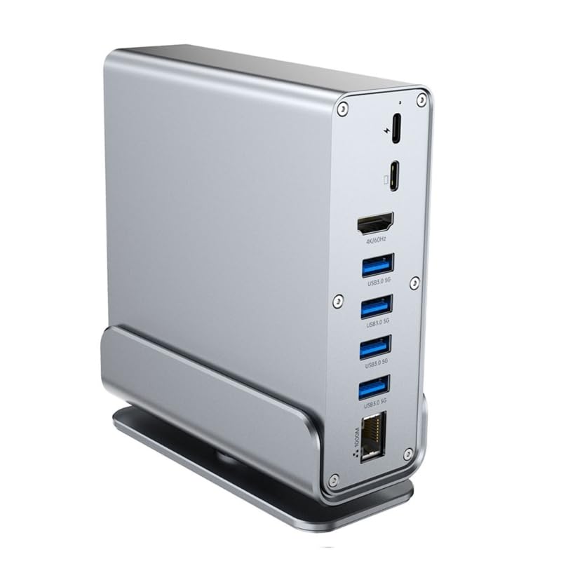 Il portatile 15 in 1 hub di USB C per la casa dell'ufficio include HDTV e porta Ethernet