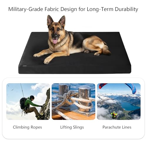 RRPETHOME Chew Proof Dog Beds, Indestructible Durable Dog Mat, 47"x29" by RRPETHOME - Used condition - Image 5