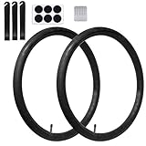 Calvana (2 Pack) 24’’ x 1.75/2.125 Replacement Inner Tubes with Tire Leveler and Round Patches...