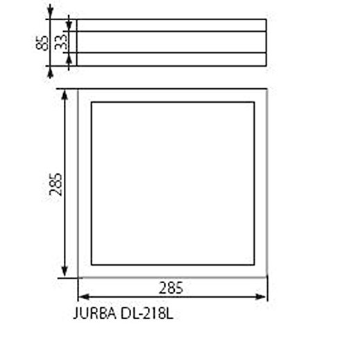 Kanlux Jurba 08981 Bad-Deckenleuchte 36W Chrom (matt)