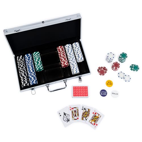 image for Spin Master Games, Cardinal Classics, 300-Piece Poker Set with Aluminu