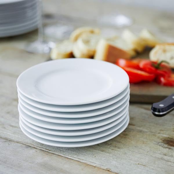 Amazon.com | Sur La Table Bistro Round Salad Plate, 9 in, Classic