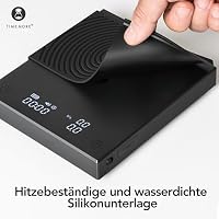 TIMEMORE Black Mirror Basic 2, Pour-Over Drip Coffee Scale mit automatischem Timer und Durchflussrate-Funktion, Präzision von 0,1 g, Digitale Kaffeewaage, Kapazität von 2000 g, Schwarz – Ansicht 6