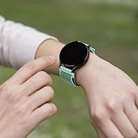 Amzpas Nylon Uhrenarmband 22mm 20mm Armband mit Schnellverschluss, Klettverschluss und Schnellverstellung Geflochtenes Uhrenarmbänder, Universelles Ersatzarmband für Smartwatch Traditionelle Uhr – Ansicht 4