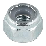 1/4'-20 (100 Pack) Nylock Hex Nuts, Grade 2, Nylon Insert Locknut by Makers Bolt