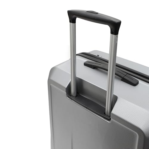 Image of YAYAVAR Batman Trolley Suitcase - 130L, Chech-in Luggagewith 8 Spinner Wheel, Hard Shell Polycarbonate Suitcase, Number Lock, Water Resistant, Luggage Bag for Travel (Silver & Black, 76cm, Large)