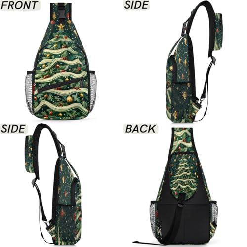 Mochila cruzada estilo sling para senderismo y uso diario miniatura 6