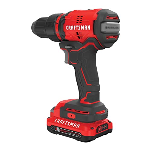 Craftsman V20* Cordless Drill/Driver Kit, Brushless (Cmcd710C2) #TOP4