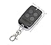GATEXPERT Remote Control for Sliding Gate Opener 4 Buttons Switch with Keychain Battery 433.92MHz Black Mini Remote Control Transmitter (Compatible with All The GATEXPERT 433.92MHz gate openers)