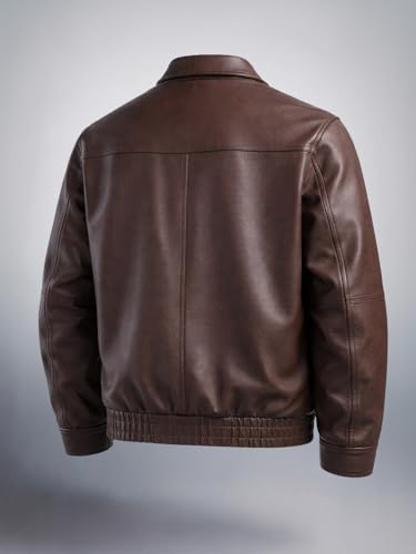 Image of The Indian Garage Co Men Relaxed Fit Long Sleeves Polo Collar Solid Jacket