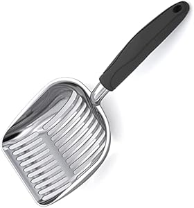 WUMUGE 0P9W Katzenstreuschaufel aus Metall