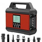 alaboum 20PSI Paddle Board Pump, Sup Pump Electric Portable with Auto-Off/Deflation, Dual Stage 12V DC Car Connector Air Pump for Inflatables, Kayak and Air Mattress