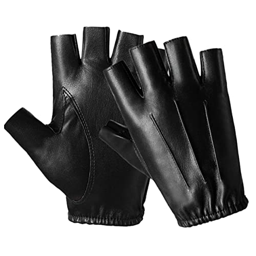 Totority Uv Hand Gloves Men's Leather Riding Gloves for Outdoor Activities Fit for Cycling Mountain Climbing