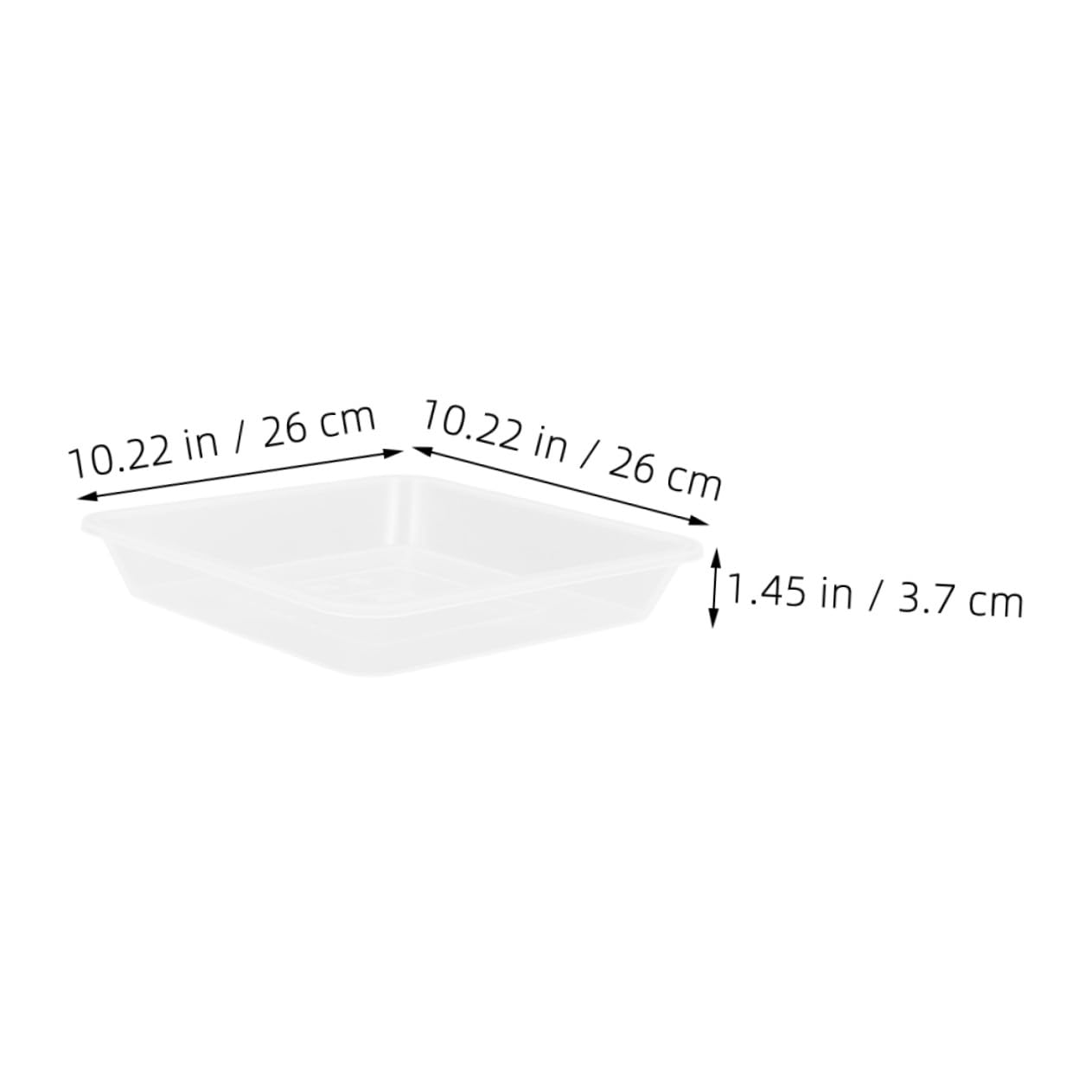 8 Stück Quadratische Pflanzenuntersetzer Transparent Dicke Kunststoff Auffangschalen Für Drinnen Und Draußen Formstabiler Pflanzschalen Schutz Minimalistisches Design Für Blumentöpfe