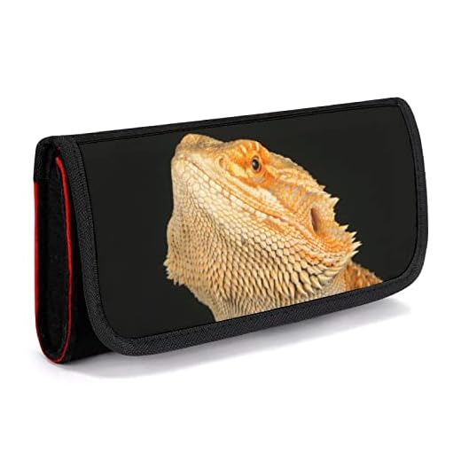 Bearded Dragon Compatible with Nintendo Switch Storage Bag Lightweight And Portable Travel Carry Case with 5 Game Card Slots