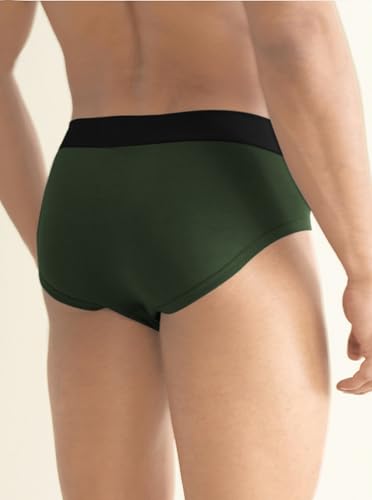 Image of PRETTIFY Super Cotton Modal Fabric Briefs for Men | Regular Fit, Ultra-Soft & Durable Exposed Waistband for All-Day Comfort-Pack of 1.